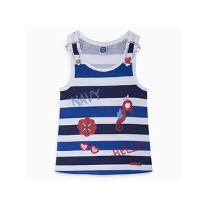 Nautical Blue and White Striped Tank Dress